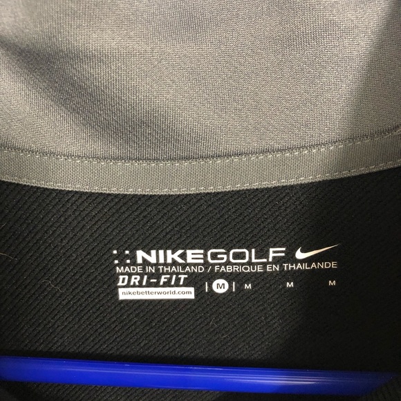 NASCAR Nike Dri-Fit Quarter Zip Pullover - Black - Picture 2 of 2